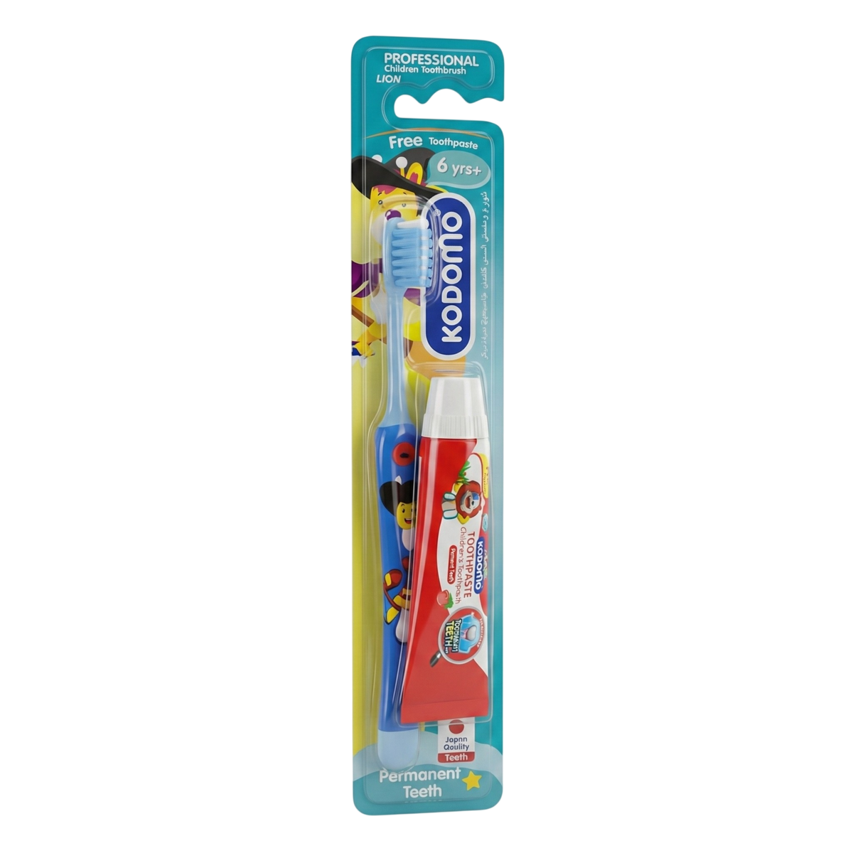 Kodomo Baby Toothbrush with Toothpaste 6+ years
