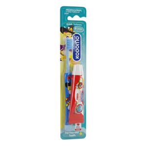 Kodomo Baby Toothbrush with Toothpaste 6+ years