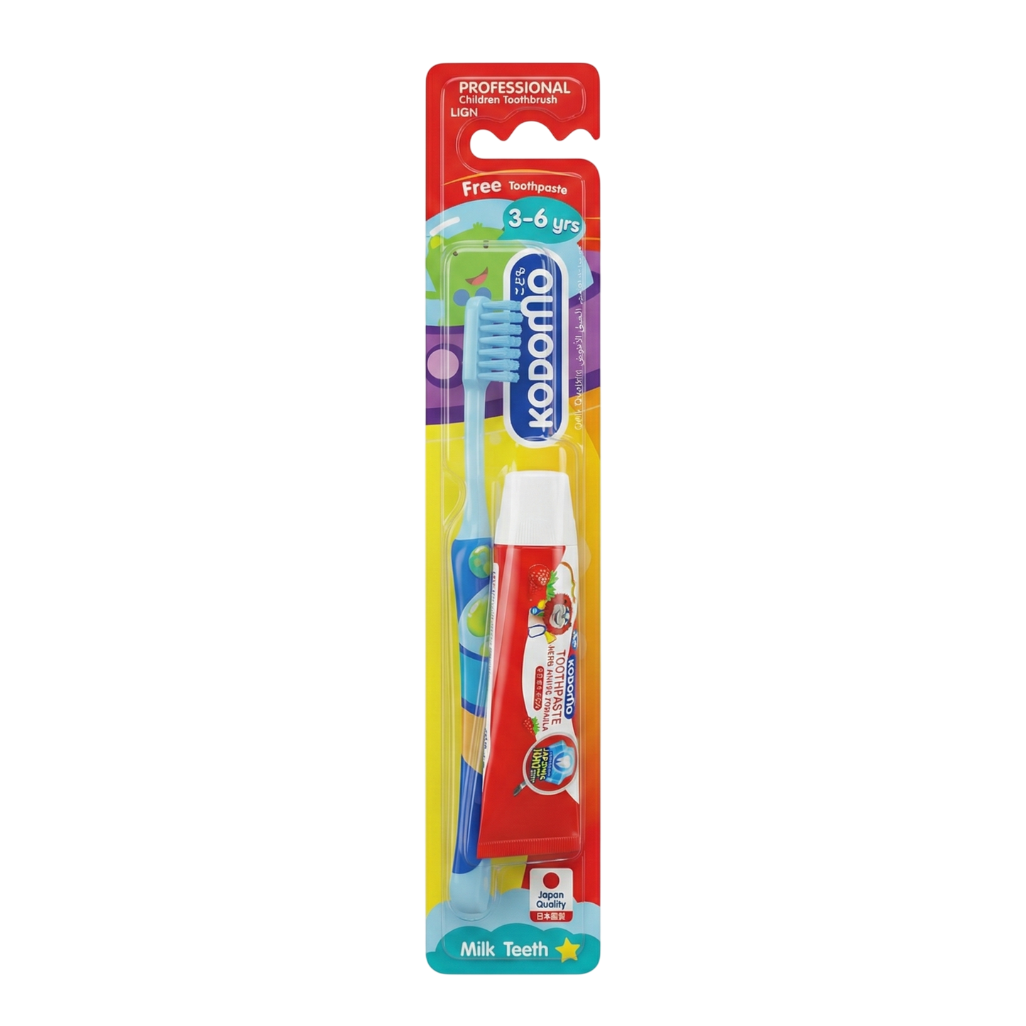 Kodomo Baby Toothbrush with Toothpaste 3 - 6 years