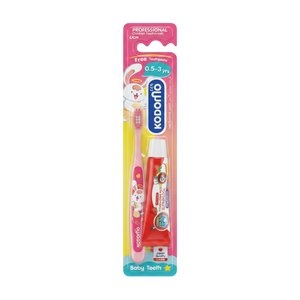 Kodomo Baby Toothbrush with Toothpaste 0.5 - 3 years